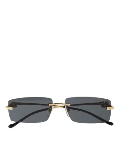 Cartier Eyewear Panthère D Square-frame Gold-tone Sunglasses | Thumbnail 1 Cartier Eyewear Panthère D Square-frame Gold-tone Sunglasses | Thumbnail 1