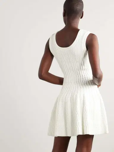 Alaïa Ribbed Stretch-knit Mini Dress | Thumbnail 3
