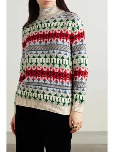 Loro Piana Holiday Noel Cashmere-jacquard Turtleneck Sweater | Thumbnail 3 Loro Piana Holiday Noel Cashmere-jacquard Turtleneck Sweater | Thumbnail 3