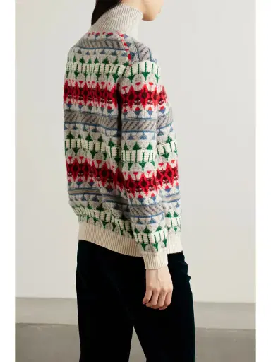 Loro Piana Holiday Noel Cashmere-jacquard Turtleneck Sweater | Thumbnail 4 Loro Piana Holiday Noel Cashmere-jacquard Turtleneck Sweater | Thumbnail 4