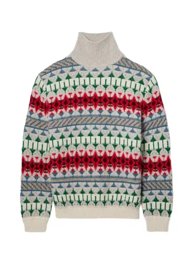 Loro Piana Holiday Noel Cashmere-jacquard Turtleneck Sweater | Thumbnail 1 Loro Piana Holiday Noel Cashmere-jacquard Turtleneck Sweater | Thumbnail 1