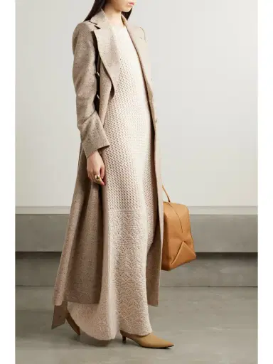Loro Piana Engadin Pointelle-knit Cashmere Maxi Dress | Thumbnail 2 Loro Piana Engadin Pointelle-knit Cashmere Maxi Dress | Thumbnail 2