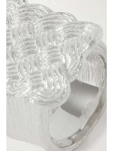 Bleue Burnham + Net Sustain Woven Willow Recycled Sterling Silver Ring | Thumbnail 4 Bleue Burnham + Net Sustain Woven Willow Recycled Sterling Silver Ring | Thumbnail 4