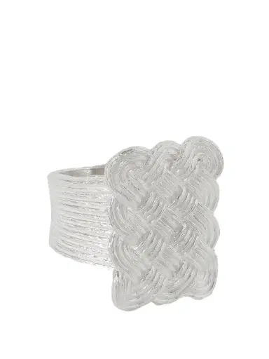 Bleue Burnham + Net Sustain Woven Willow Recycled Sterling Silver Ring | Thumbnail 1 Bleue Burnham + Net Sustain Woven Willow Recycled Sterling Silver Ring | Thumbnail 1