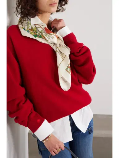Gucci Printed Silk-twill Scarf | Thumbnail 2 Gucci Printed Silk-twill Scarf | Thumbnail 2