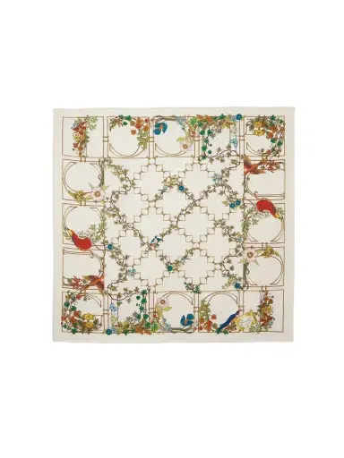 Gucci Printed Silk-twill Scarf | Thumbnail 1 Gucci Printed Silk-twill Scarf | Thumbnail 1