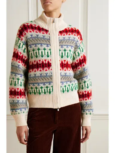 Loro Piana Holiday Noel Jacquard-knit Cashmere Cardigan | Thumbnail 3 Loro Piana Holiday Noel Jacquard-knit Cashmere Cardigan | Thumbnail 3