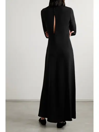 Loro Piana Angelica Cutout Silk-cady Maxi Dress | Thumbnail 3