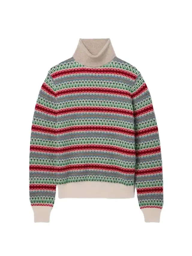 Loro Piana Holiday Noel Fair Isle Cashmere-jacquard Turtleneck Sweater