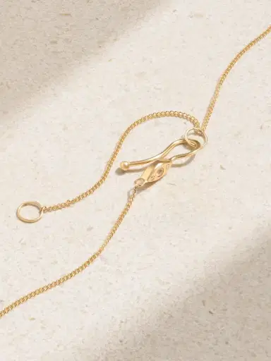 Melissa Joy Manning 14-karat Recycled Gold, Rose Quartz And Diamond Necklace | Thumbnail 3 Melissa Joy Manning 14-karat Recycled Gold, Rose Quartz And Diamond Necklace | Thumbnail 3