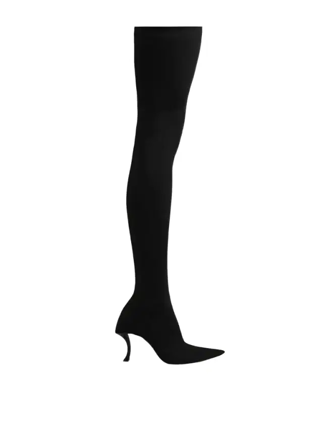 Hourglass Stretch-knit Over-the-knee Boots