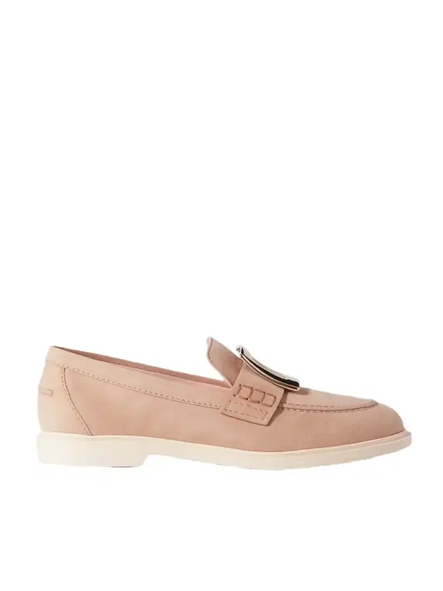 Embellished Suede Loafers