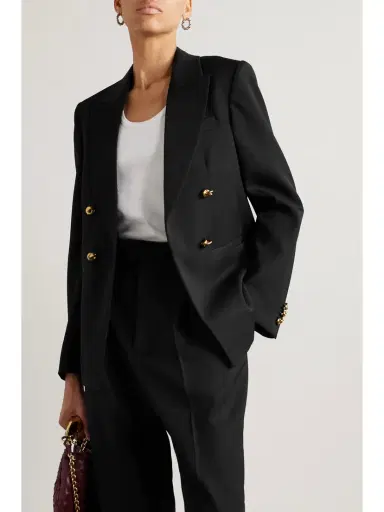 Bottega Veneta Embellished Double-breasted Wool-twill Blazer | Thumbnail 3