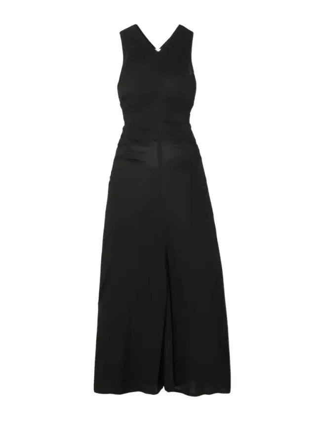 Cutout Embellished Gathered Satin-jersey Maxi Dress Cutout Embellished Gathered Satin-jersey Maxi Dress
