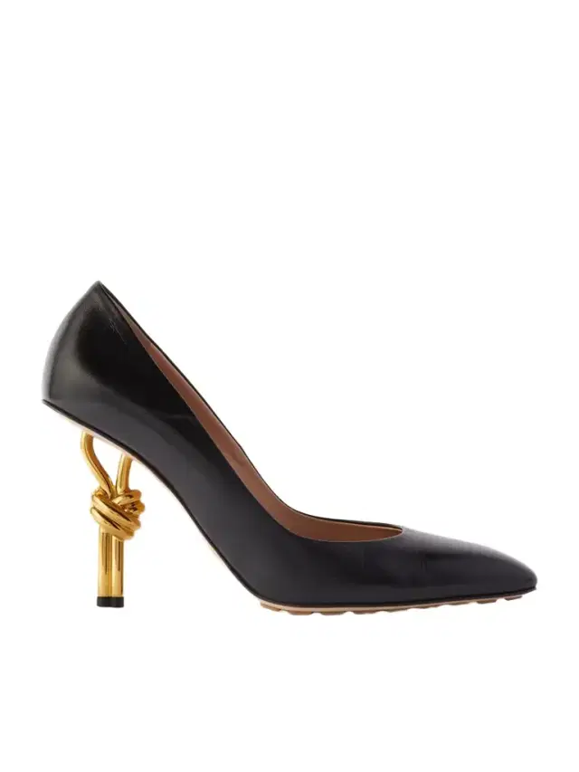 Knot Glossed-leather Pumps