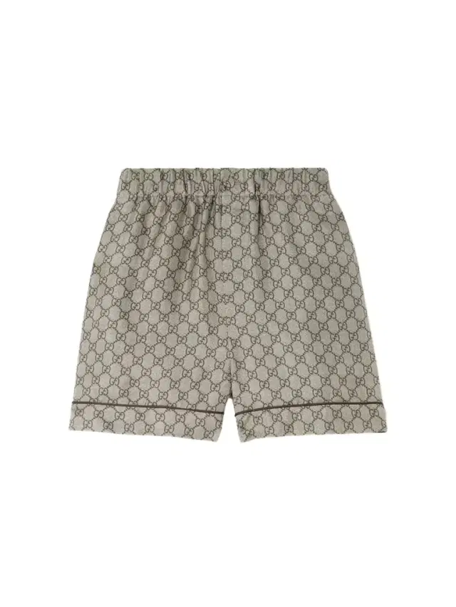 Gg Supreme Printed Silk-twill Shorts