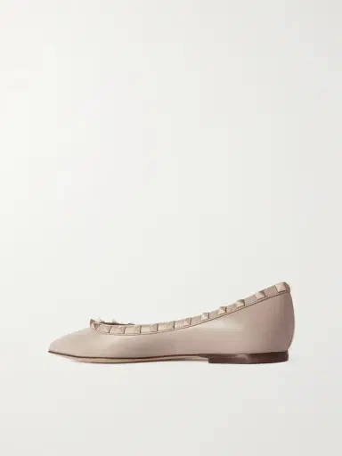 Valentino Garavani Rockstud Leather Point-toe Flats | Thumbnail 3 Valentino Garavani Rockstud Leather Point-toe Flats | Thumbnail 3