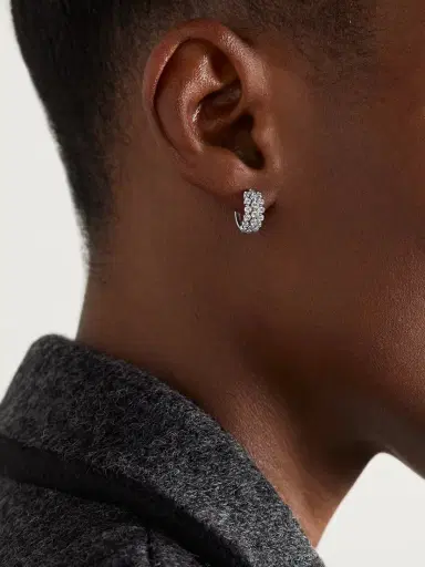 Anita Ko 18-karat White Gold Diamond Hoop Earrings | Thumbnail 2 Anita Ko 18-karat White Gold Diamond Hoop Earrings | Thumbnail 2