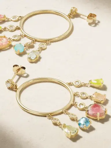 Jacquie Aiche 14-karat Gold Multi-stone Earrings | Thumbnail 3 Jacquie Aiche 14-karat Gold Multi-stone Earrings | Thumbnail 3