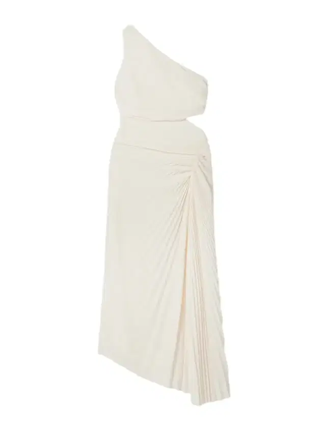 Dahlia One-shoulder Cutout Pleated Crepe Maxi Dress