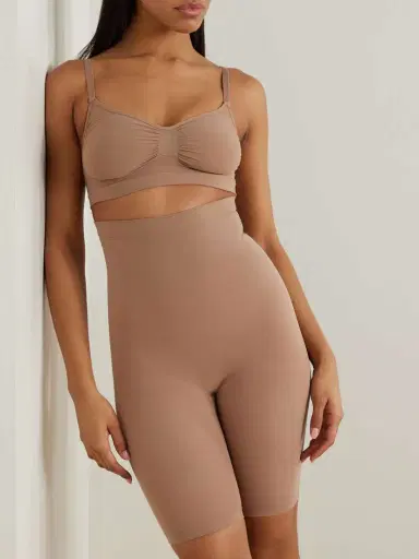 Skims Seamless High-waisted Above The Knee Short - Sienna | Thumbnail 2