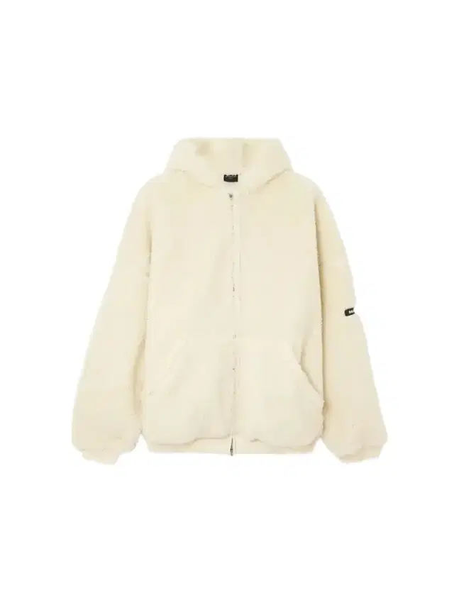 Oversized Hooded Faux Shearling Jacket