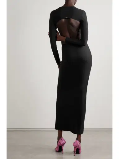 Balenciaga Cutout Stretch-jersey axi Dress | Thumbnail 3 Balenciaga Cutout Stretch-jersey axi Dress | Thumbnail 3