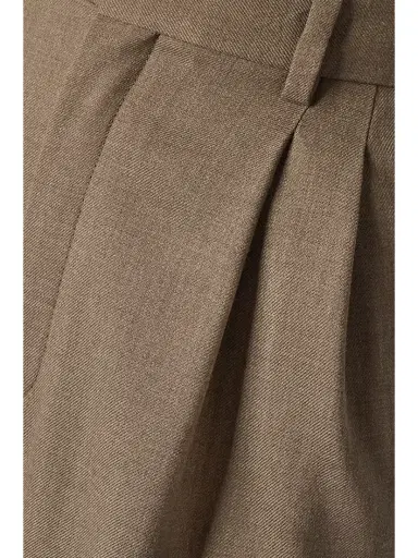 Saint Laurent Pleated Wool-twill Straight-leg Pants | Thumbnail 4 Saint Laurent Pleated Wool-twill Straight-leg Pants | Thumbnail 4