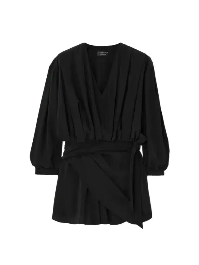 Draped Wrap-effect Silk Crepe De Chine Mini Dress