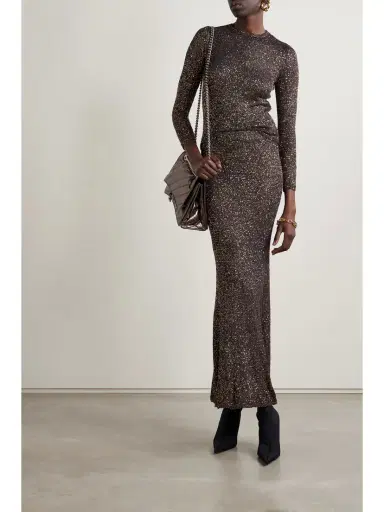 Balenciaga Sequined Stretch-knit Sweater | Thumbnail 2