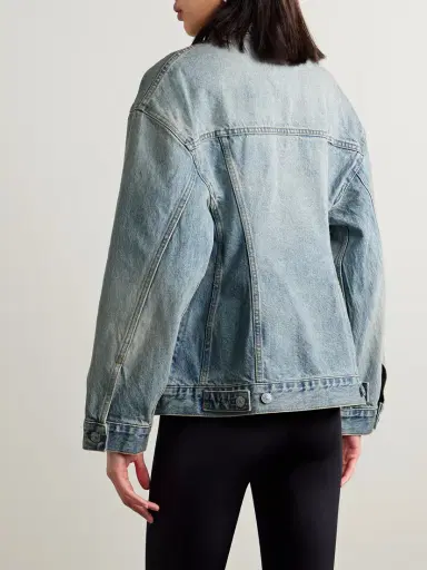 Balenciaga Hourglass Oversized Denim Jacket | Thumbnail 3