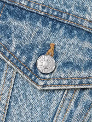Balenciaga Hourglass Oversized Denim Jacket | Thumbnail 4