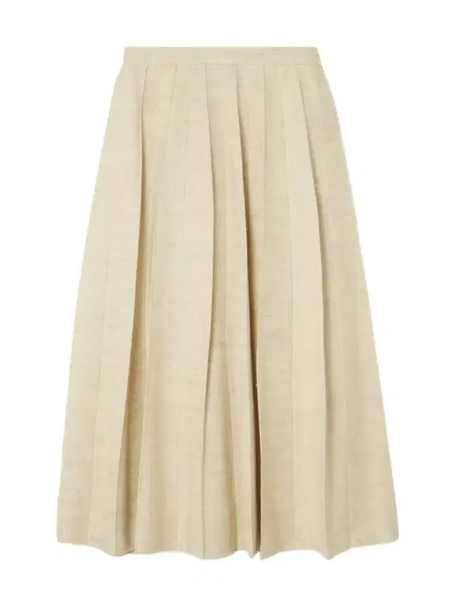Loro Piana Pleated Woven Midi Skirt