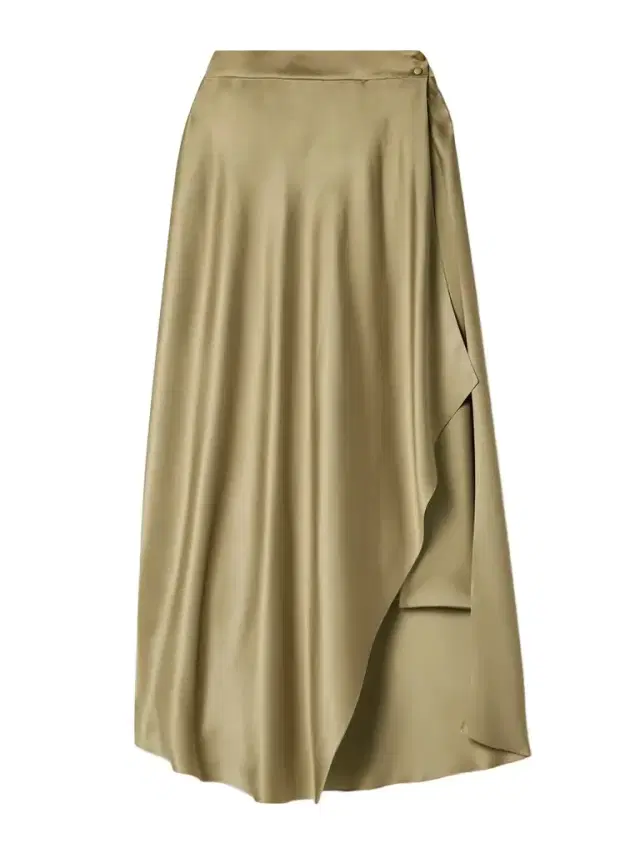 Loro Piana Layered Silk-satin Midi Skirt