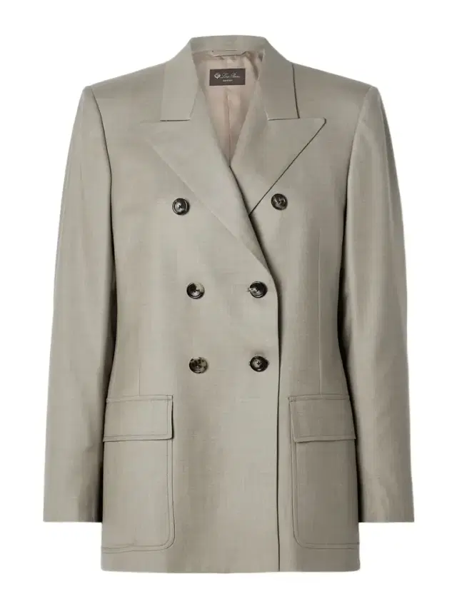 Loro Piana Ananda Double-breasted Wool-twill Blazer