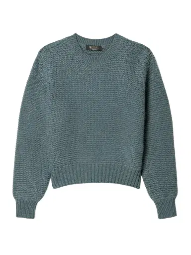 Loro Piana Ashi Cropped Ribbed Cashmere Sweater | Thumbnail 1