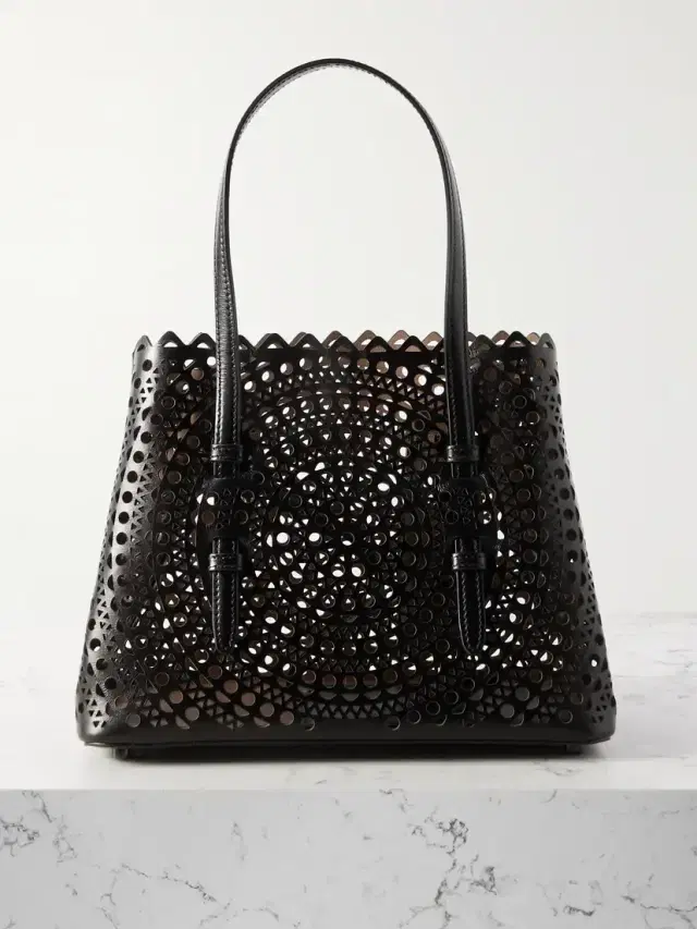 Mina 25 Laser-cut Leather Tote - - One size Mina 25 Laser-cut Leather Tote - - One size