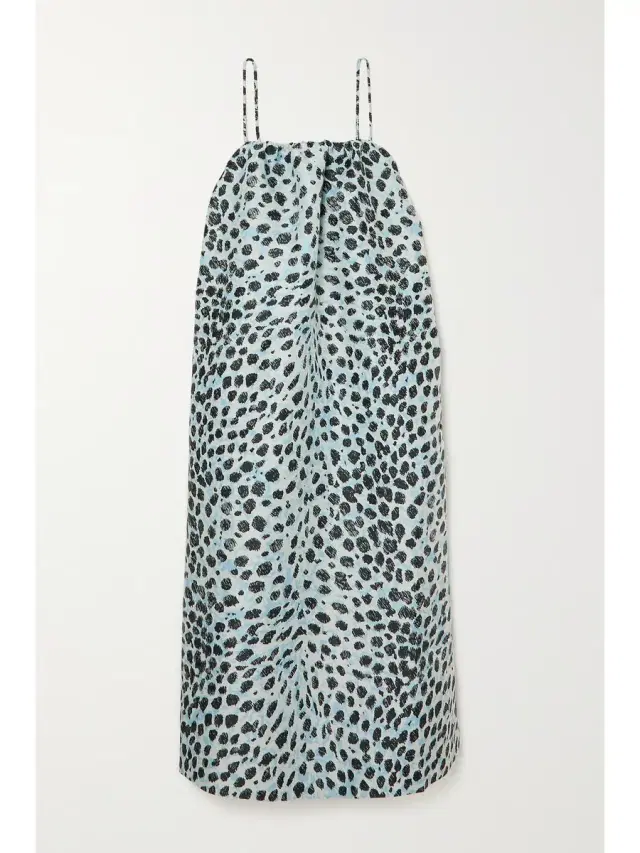 + Net Sustain Recycled Leopard-jacquard Dress + Net Sustain Recycled Leopard-jacquard Dress