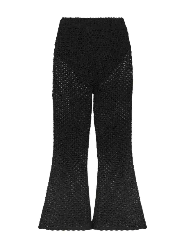 Wonderland Crochet-knit Straight-leg Pants