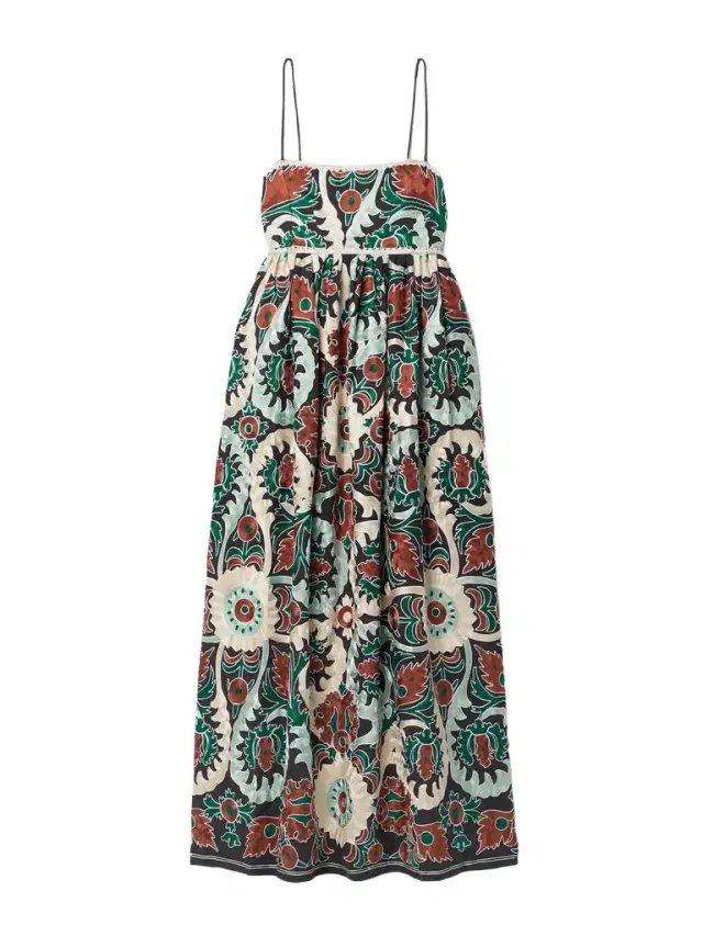 Mayra Embroidered Linen-blend Maxi Dress Mayra Embroidered Linen-blend Maxi Dress