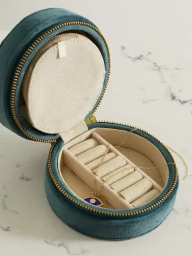 L’Atelier Nawbar Rebel Eye Embroidered Velvet Jewelry Box | Thumbnail 2