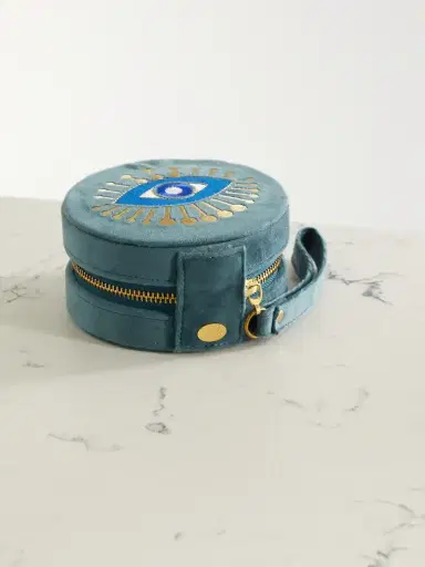 L’Atelier Nawbar Rebel Eye Embroidered Velvet Jewelry Box | Thumbnail 3