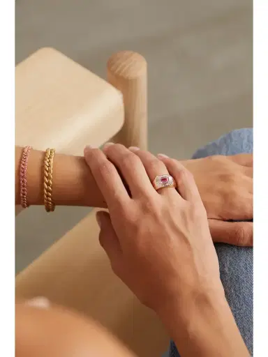 SHAY Champion 18-karat Rose Gold, Sapphire And Diamond Ring | Thumbnail 5 SHAY Champion 18-karat Rose Gold, Sapphire And Diamond Ring | Thumbnail 5
