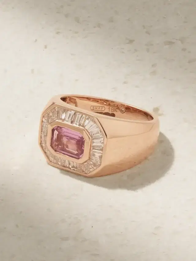 Champion 18-karat Rose Gold, Sapphire And Diamond Ring