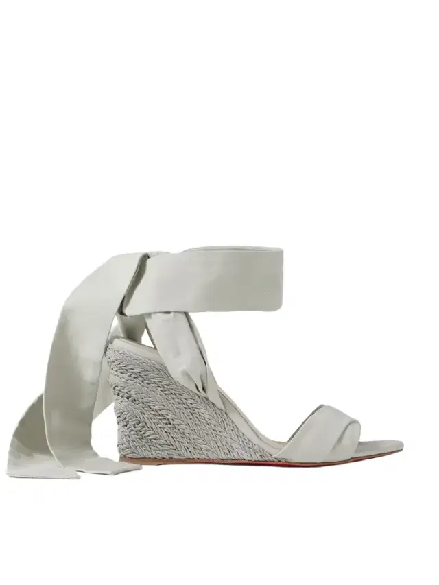 Melides Du Désert 85 Cotton-canvas Espadrille Wedge Sandals