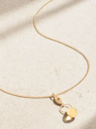 Melissa Joy Manning 14-karat Recycled Gold, Diamond And Citrine Necklace | Thumbnail 1 Melissa Joy Manning 14-karat Recycled Gold, Diamond And Citrine Necklace | Thumbnail 1