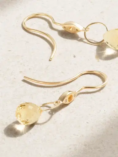 Melissa Joy Manning 14-karat Recycled Gold, Citrine And Diamond Earrings | Thumbnail 3 Melissa Joy Manning 14-karat Recycled Gold, Citrine And Diamond Earrings | Thumbnail 3
