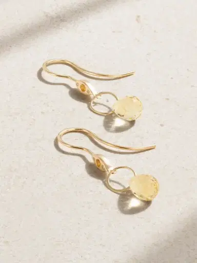 Melissa Joy Manning 14-karat Recycled Gold, Citrine And Diamond Earrings | Thumbnail 1 Melissa Joy Manning 14-karat Recycled Gold, Citrine And Diamond Earrings | Thumbnail 1