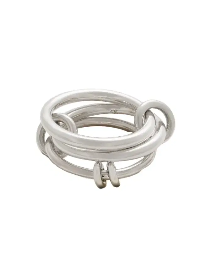 Spinelli Kilcollin Raneth Set Of Three Sterling Silver Rings