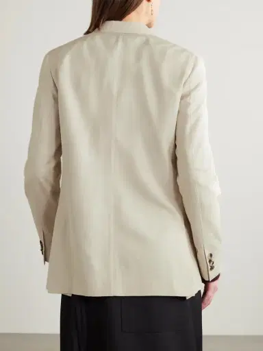 Loro Piana Double-breasted Silk-dupioni Blazer | Thumbnail 4 Loro Piana Double-breasted Silk-dupioni Blazer | Thumbnail 4